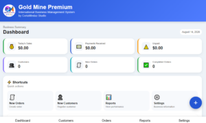 gold mine premium international dashboard